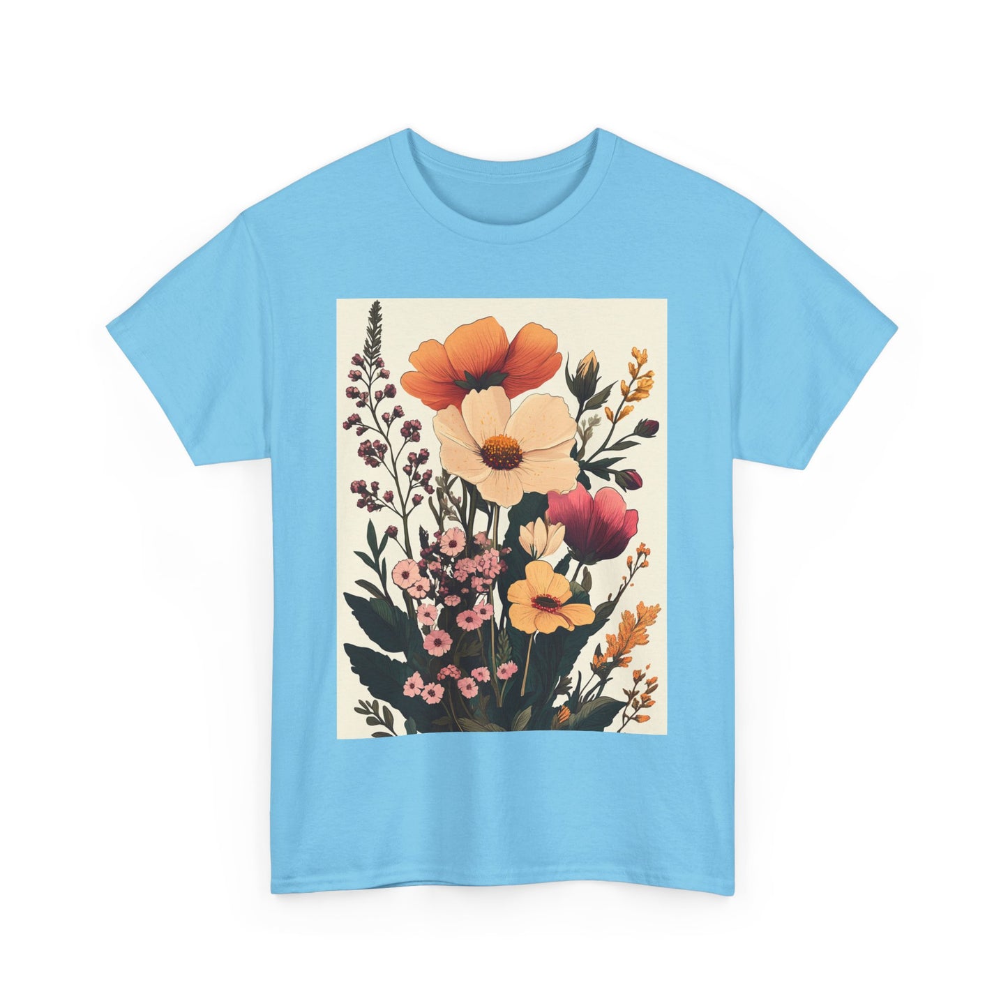 Botanical Garden Graphic Tee - Sustainable Nature-Inspired T-Shirt