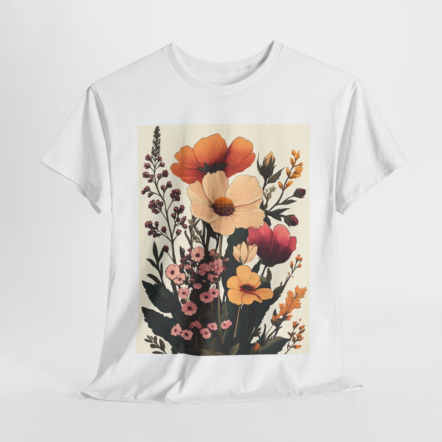 Botanical Garden Graphic Tee - Sustainable Nature-Inspired T-Shirt