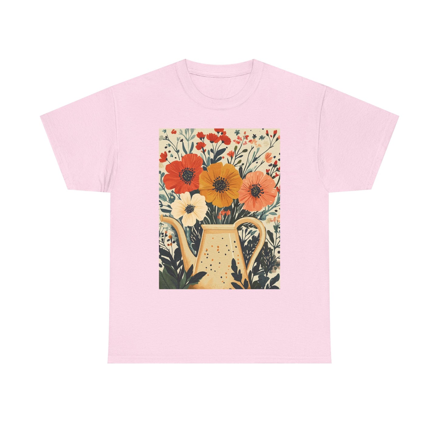 Blooming Garden Watering Tee - Eco-Friendly Organic Cotton T-Shirt