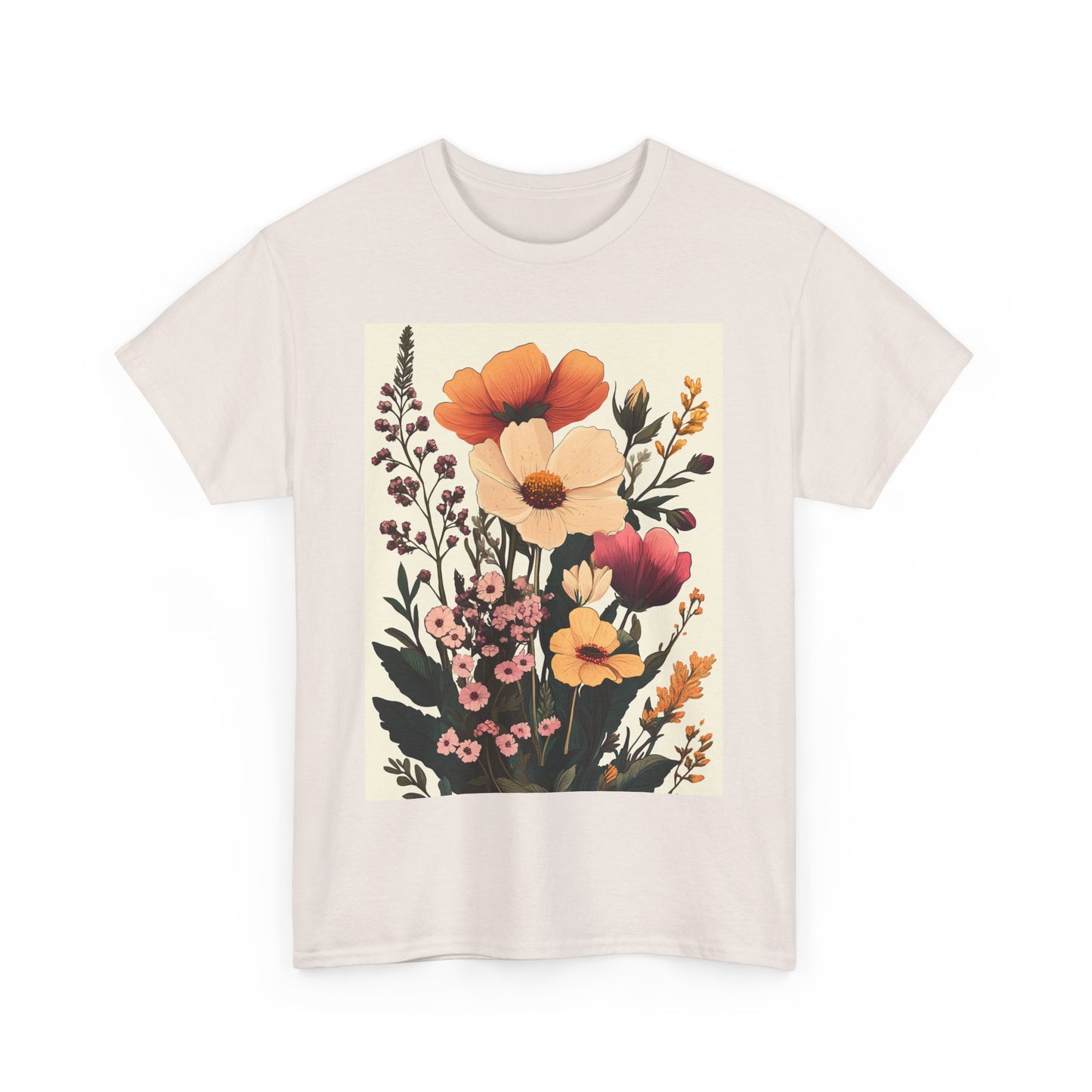 Botanical Garden Graphic Tee - Sustainable Nature-Inspired T-Shirt