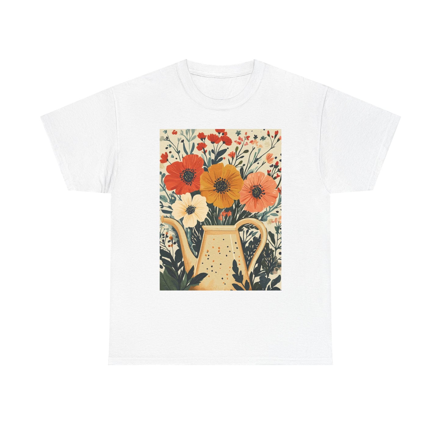 Blooming Garden Watering Tee - Eco-Friendly Organic Cotton T-Shirt