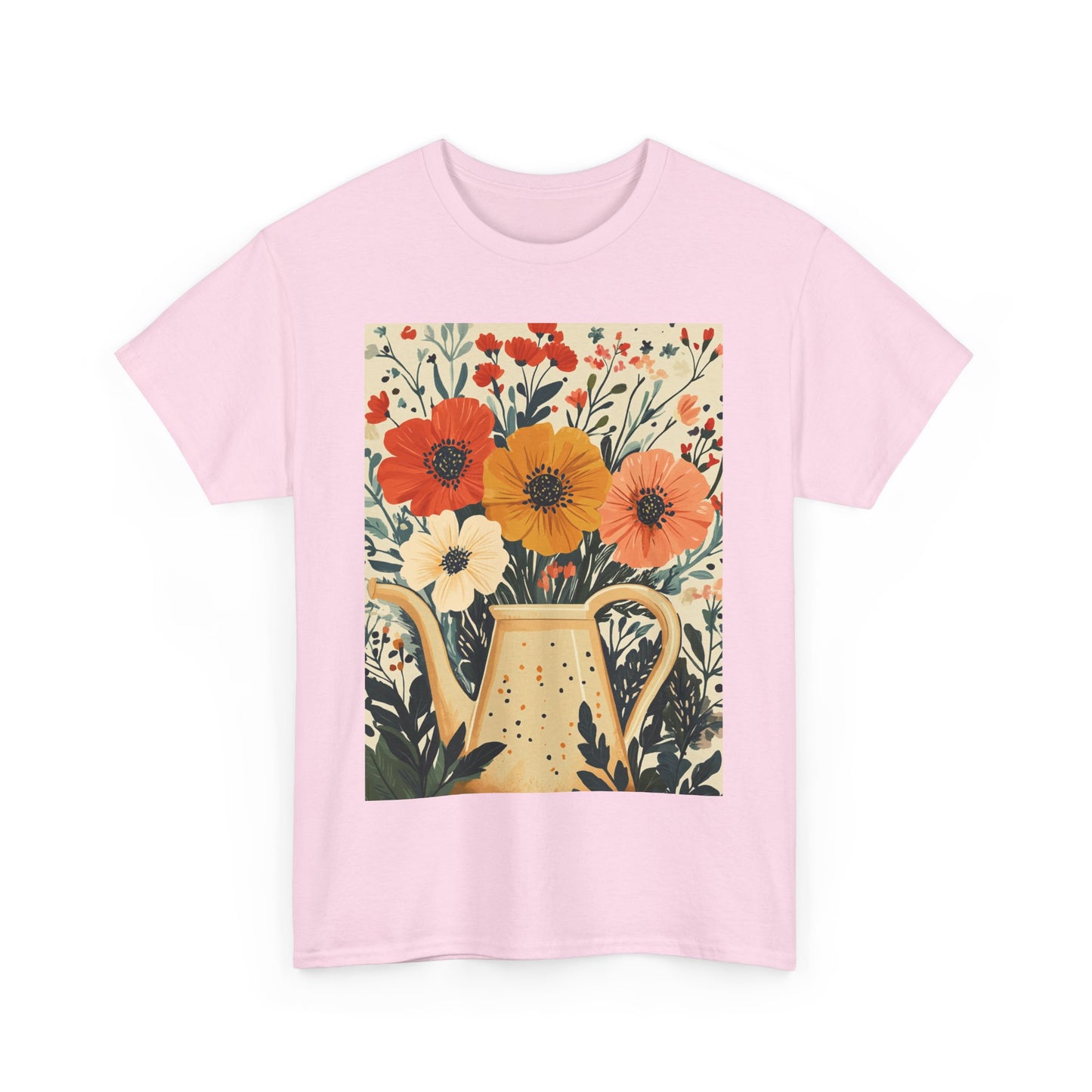 Blooming Garden Watering Tee - Eco-Friendly Organic Cotton T-Shirt