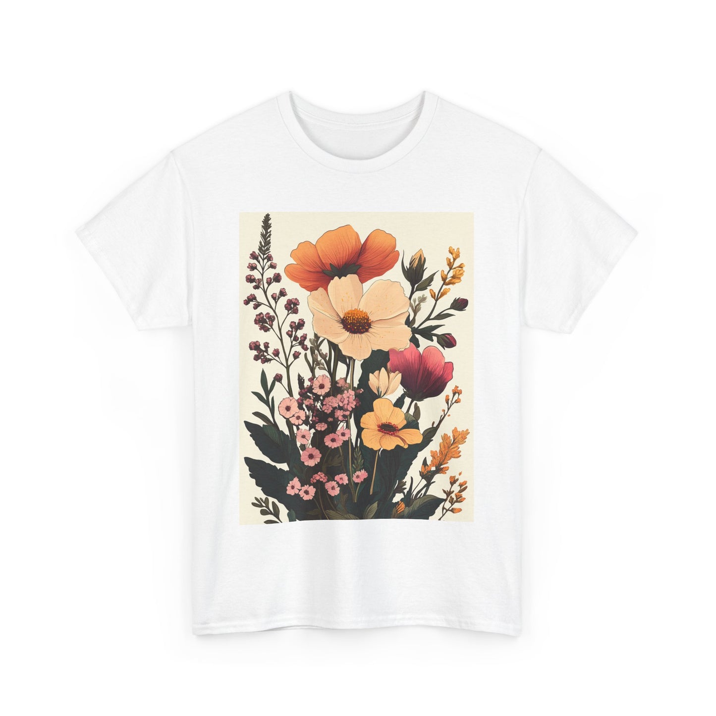 Botanical Garden Graphic Tee - Sustainable Nature-Inspired T-Shirt