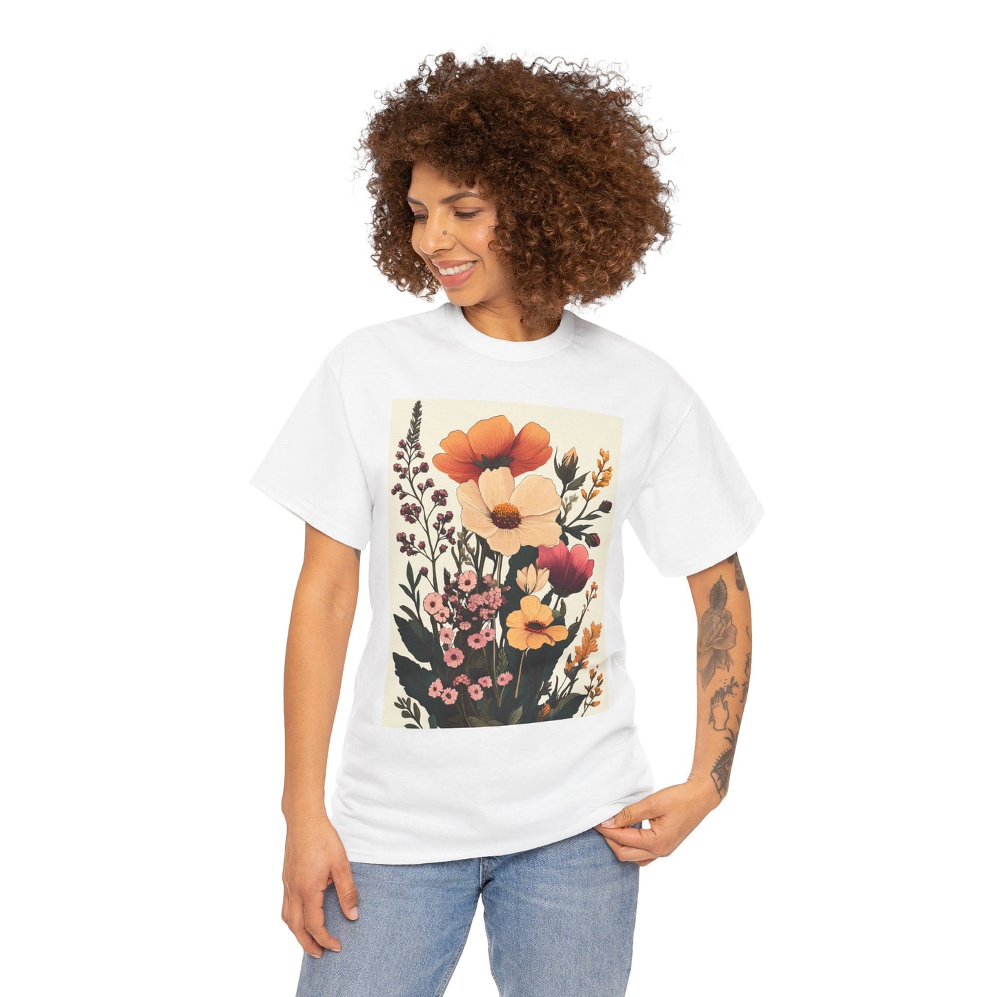 Botanical Garden Graphic Tee - Sustainable Nature-Inspired T-Shirt