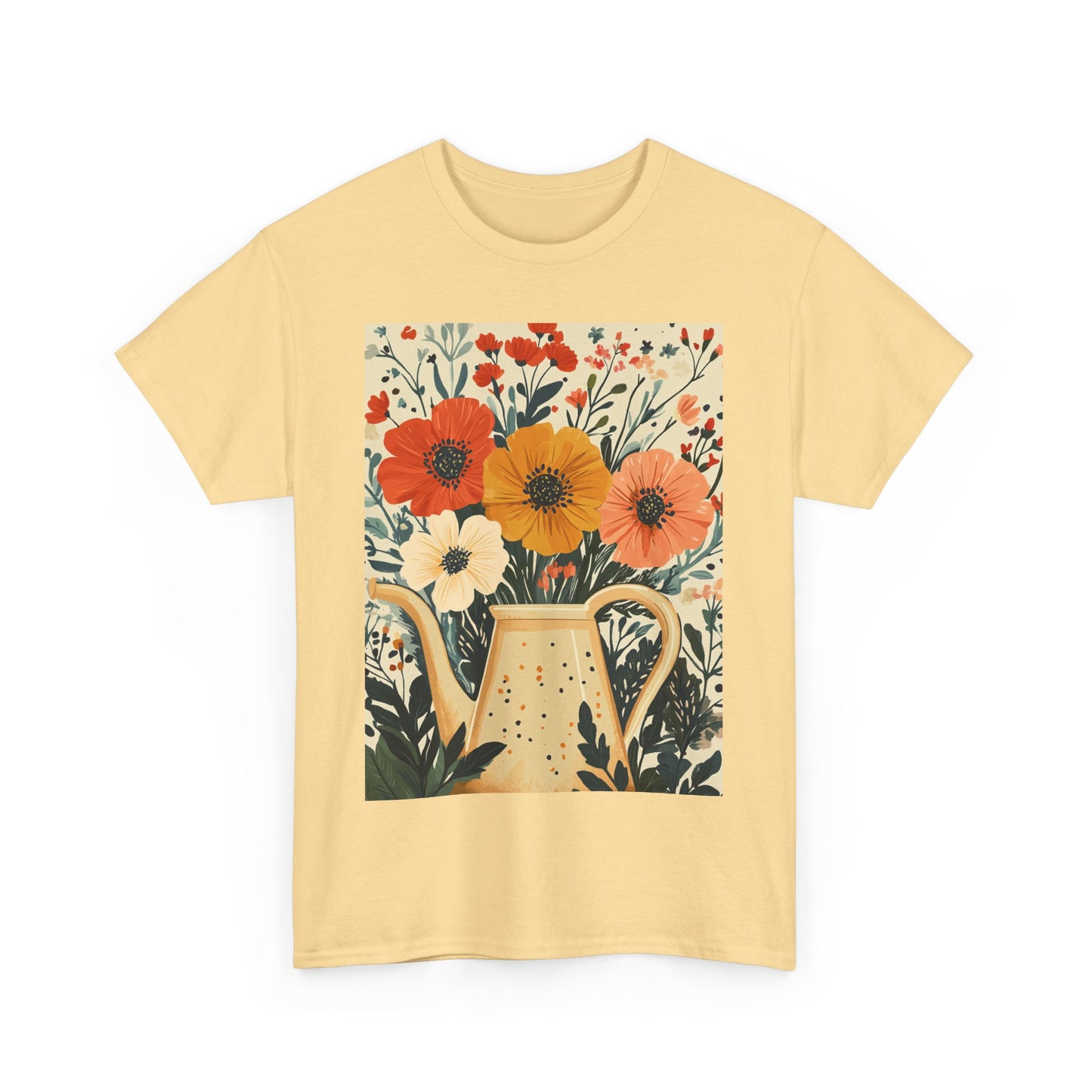 Blooming Garden Watering Tee - Eco-Friendly Organic Cotton T-Shirt