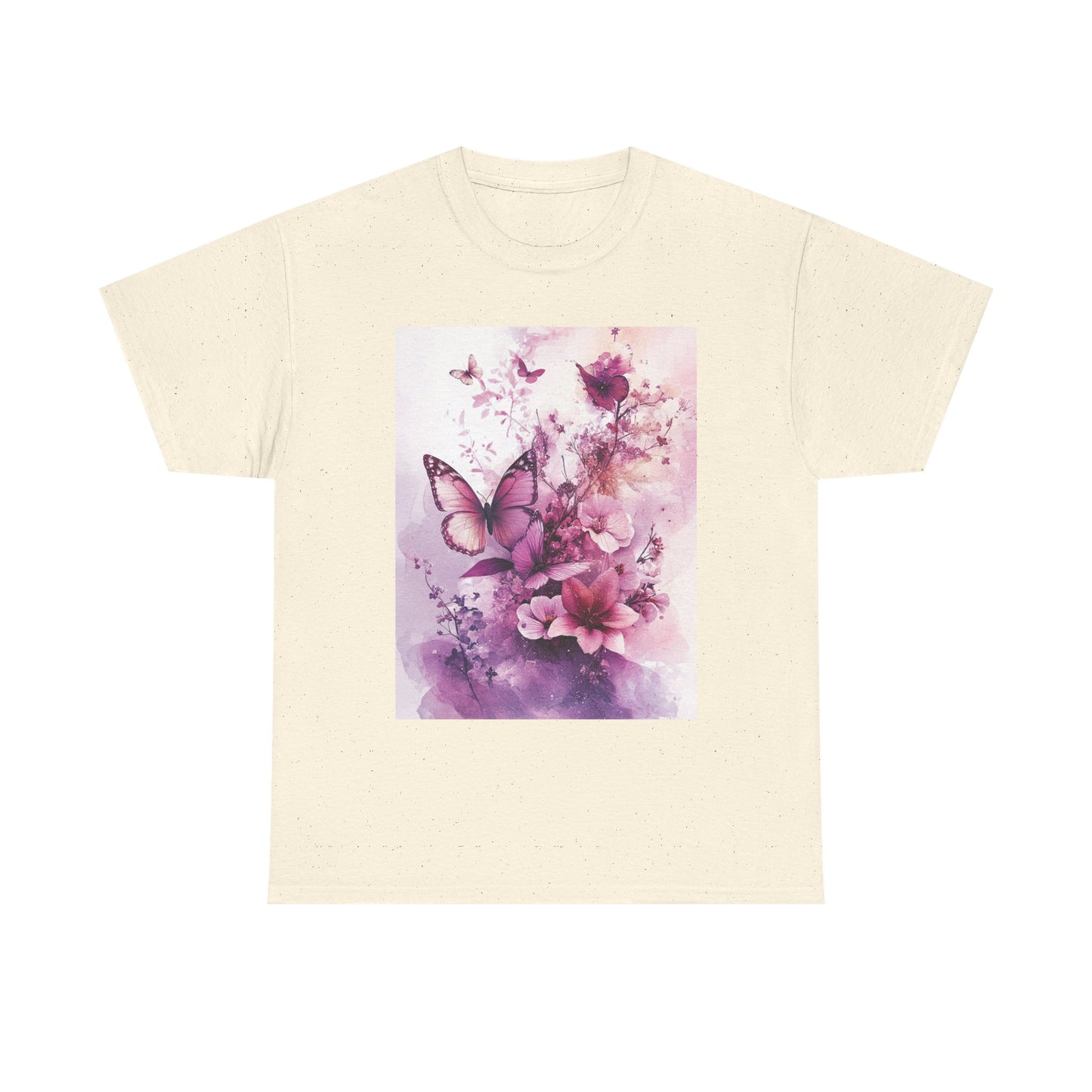 Butterfly Blooms Graphic Tee - Eco-Conscious Nature T-Shirt